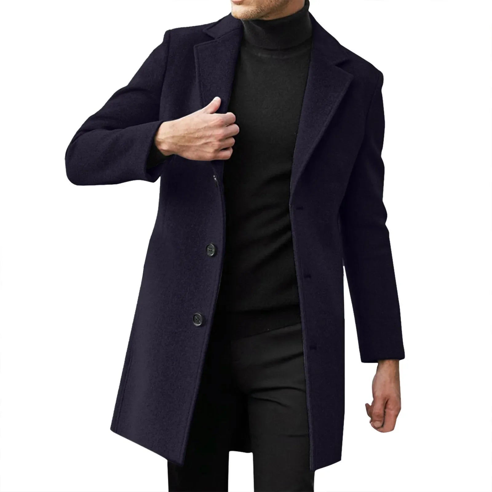 Winter Coats Man New Men's Clothing British Men Business Casual Woolen Coat Spring Jacket Men
