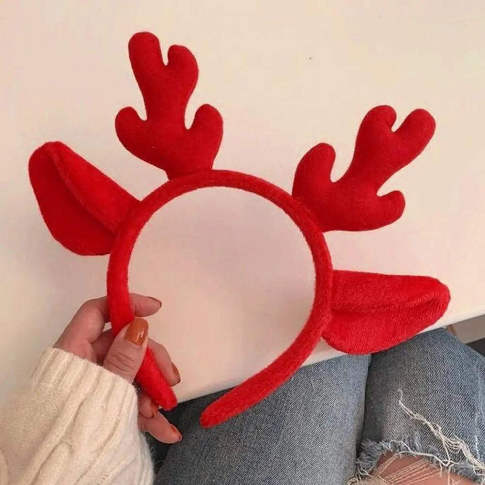 Merry Christmas Cartoon Headband Santa Hat Antler Headband
