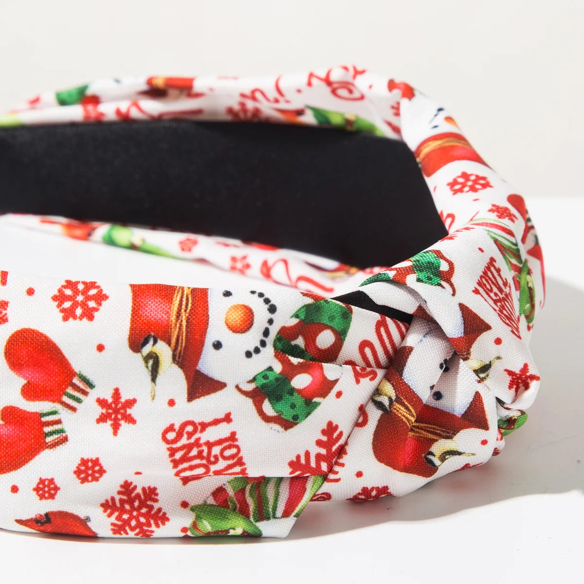 European and American New Christmas Printed Headband for Women