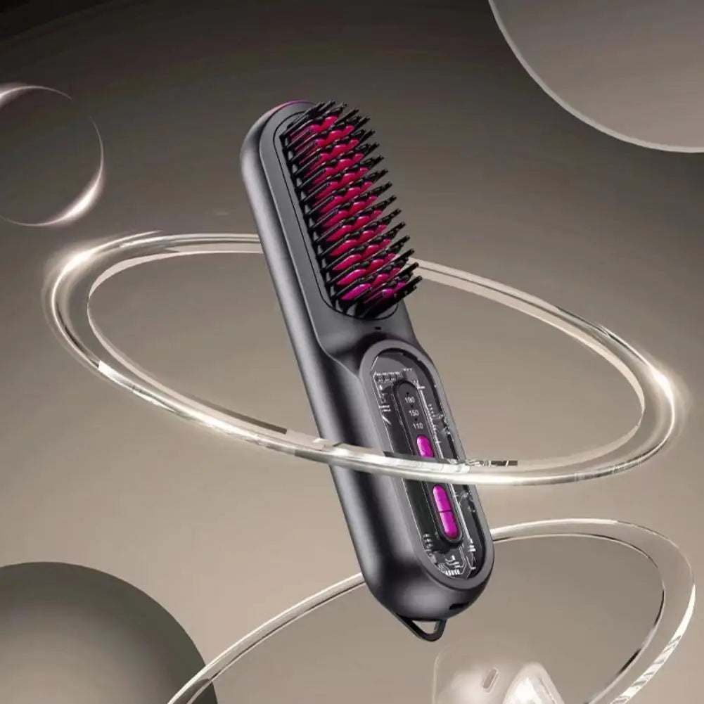 Electric Hair Straight Comb LCD Usb Ceramic Heating 3-Speed