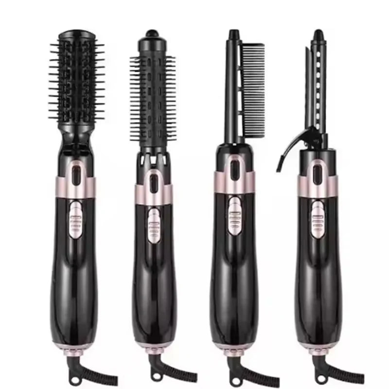 4 In1 Multi-Functional Hair Care Hot Air Comb Negative Ion Curling