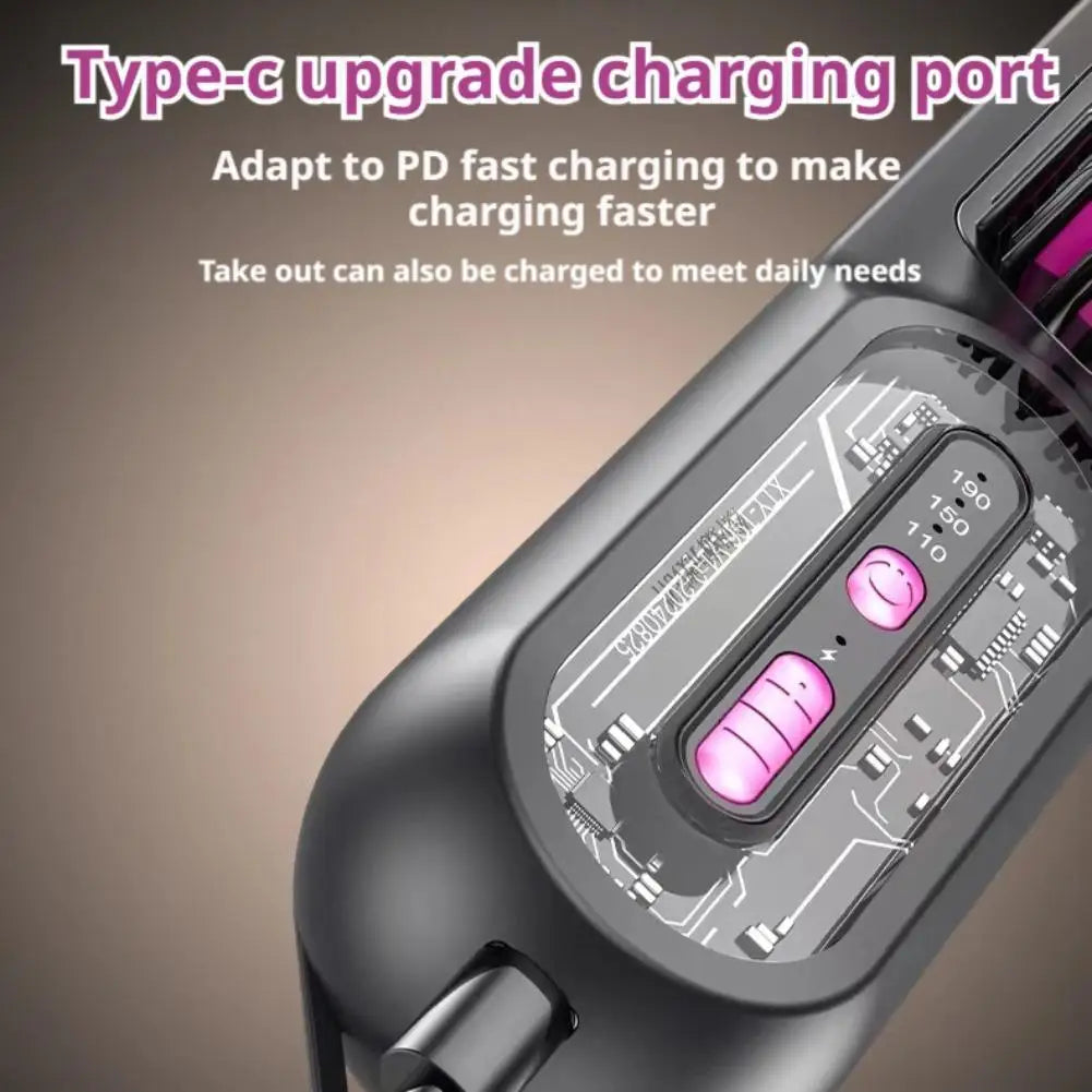 Electric Hair Straight Comb LCD Usb Ceramic Heating 3-Speed