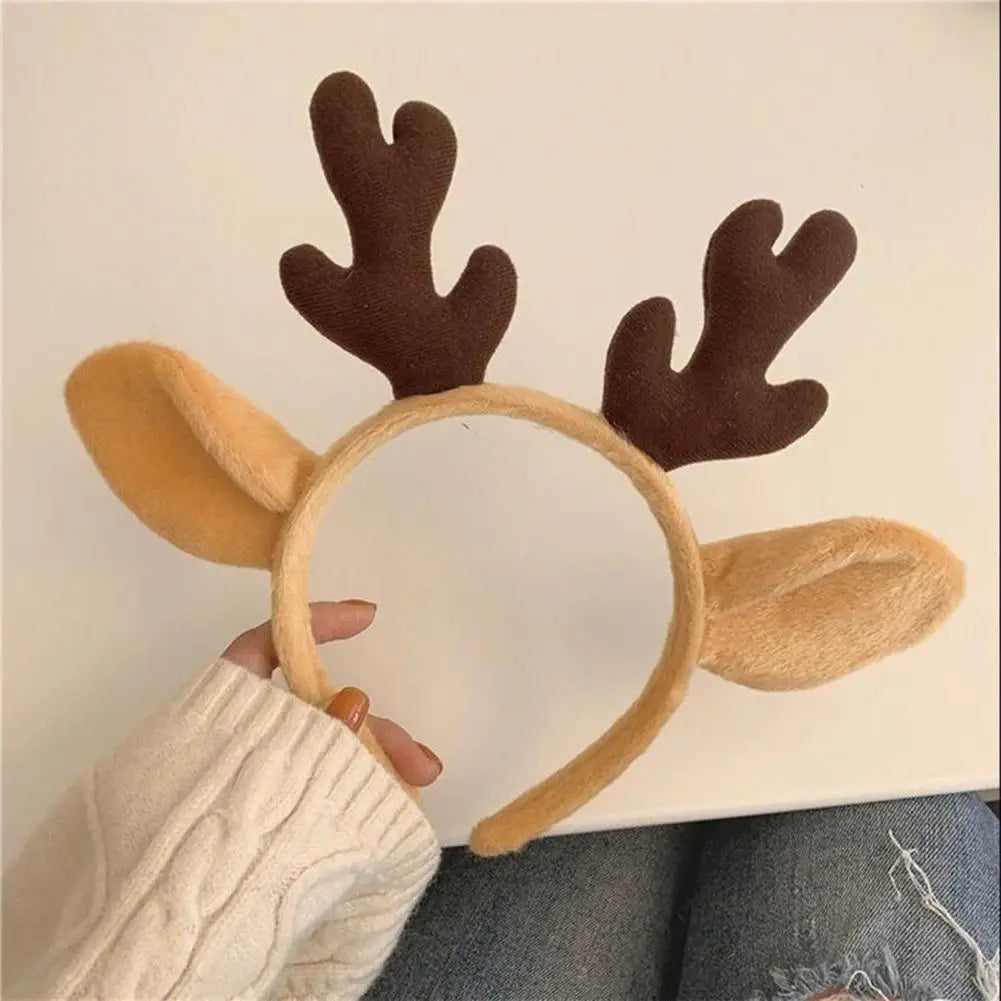 Merry Christmas Cartoon Headband Santa Hat Antler Headband