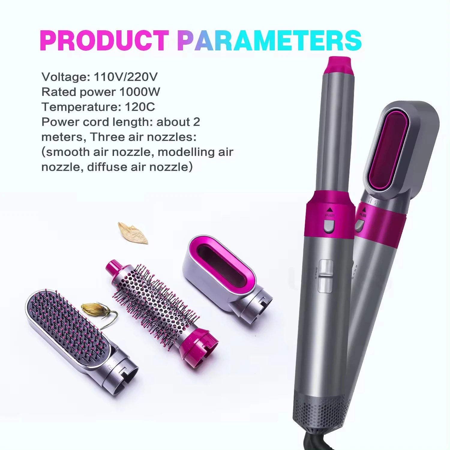 Hair Dryer 5-In-1 Electric Hair Comb