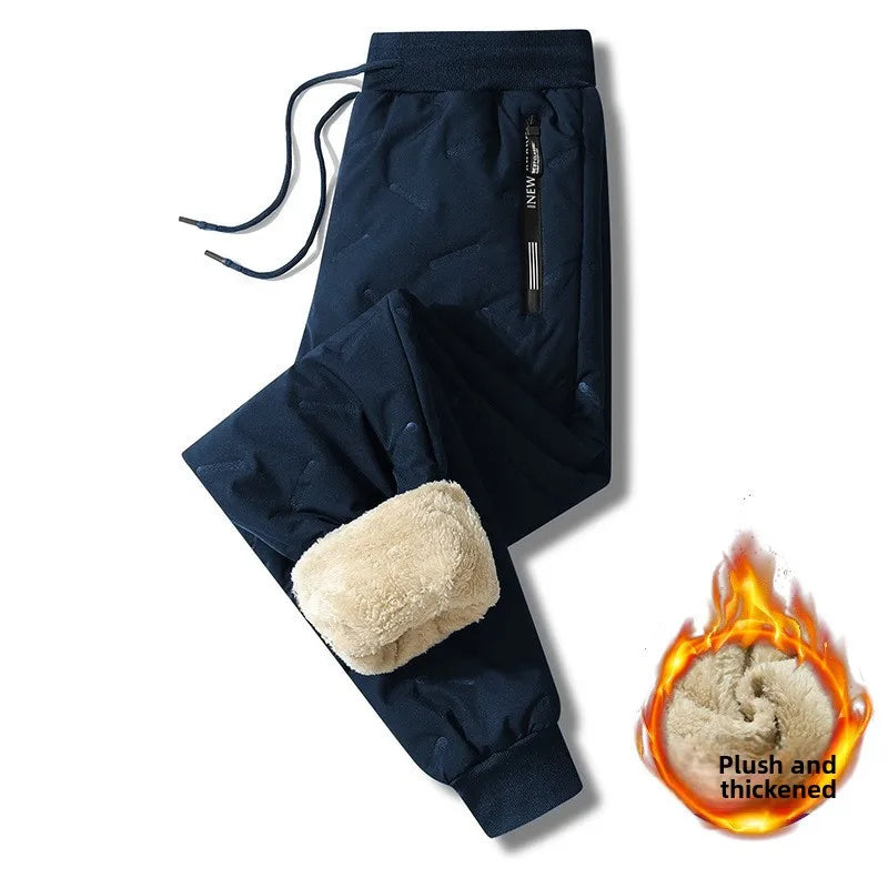 Winter Sweatwear Men Plush Thick Fleece Sweatpant