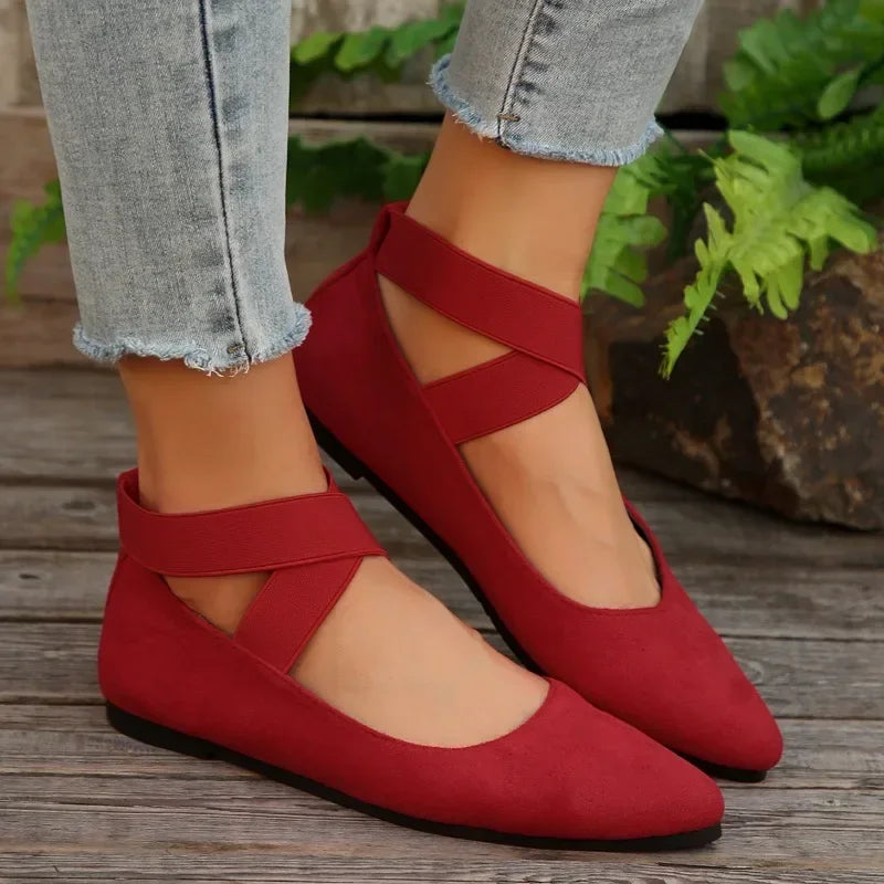 Woman Shoes Fashion New Ankle-wrap Women's Flats