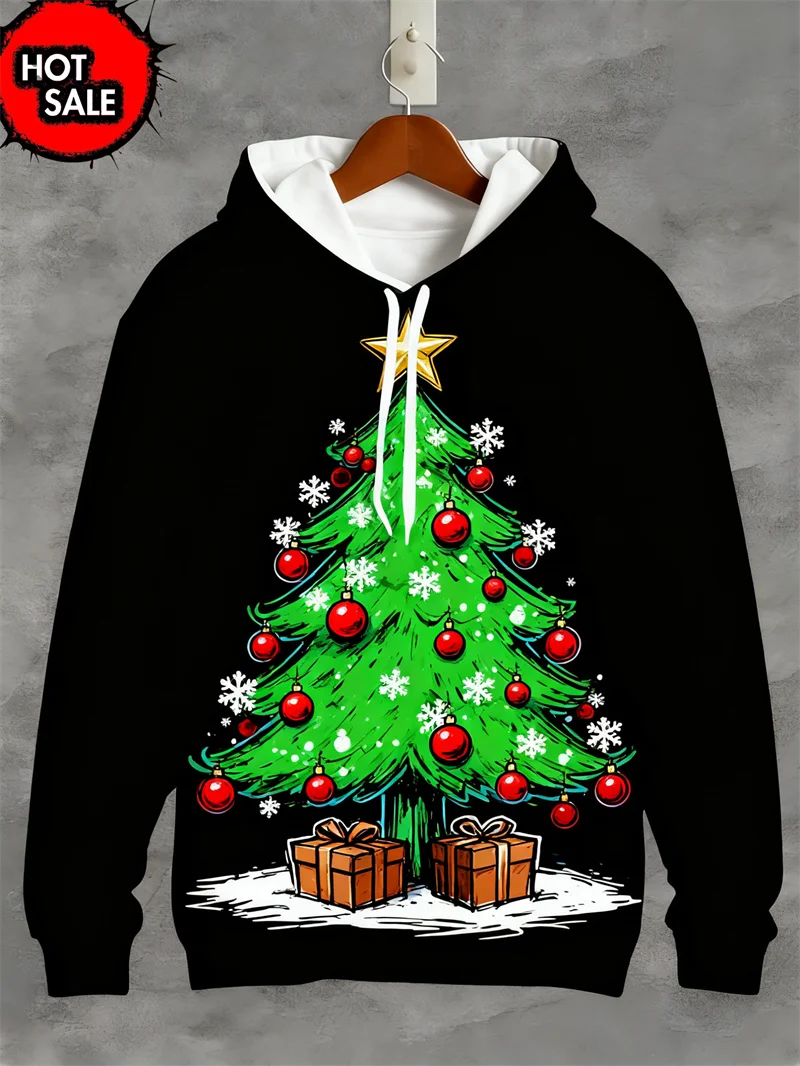 Christmas Man Hoodie Fashion Gingerbread Man 3D Print Sweatshirts